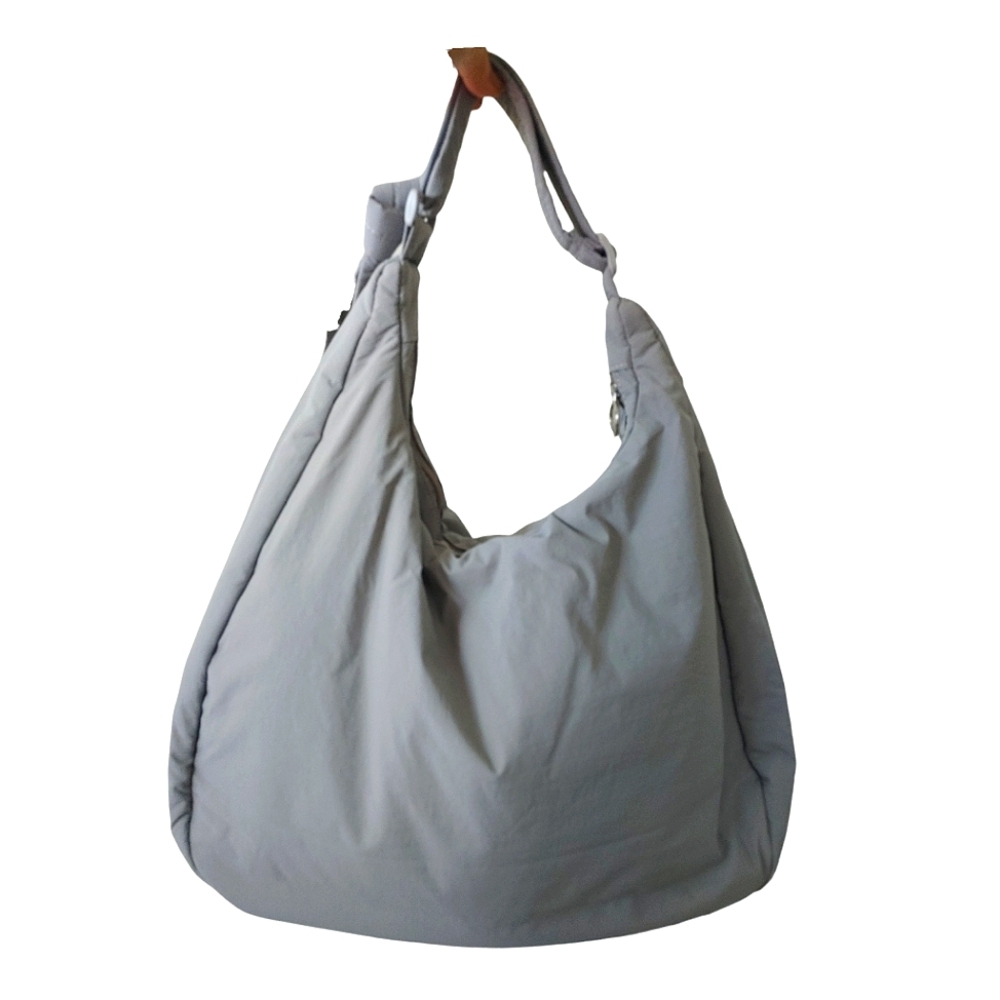 =GEN 'AYCC' All You Can Carry Grey Nylon Grey Puff Crossbody Bag - Picture 9 of 16